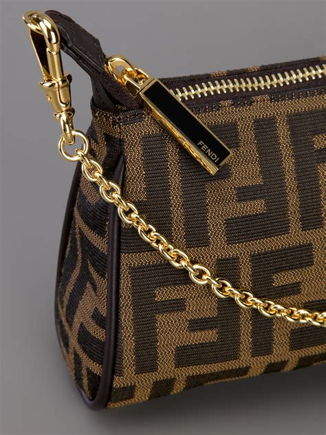 fendi brown monogram bag
